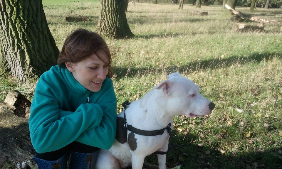 ja i pies w angielskim parku